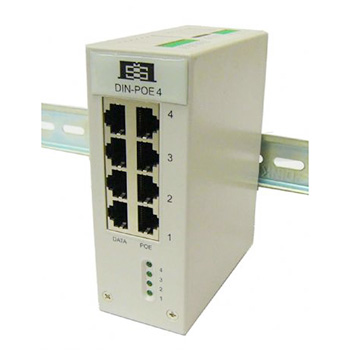 4 port Gigabit PoE Injector with 48V Input and 802.3at 35W Output