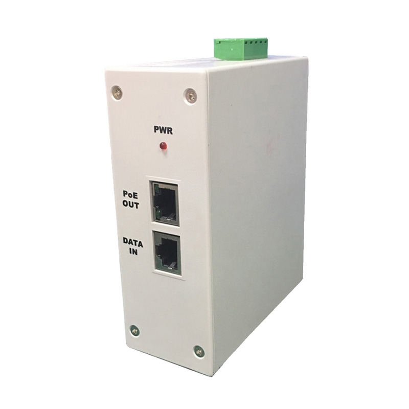 صنعتی DIN RAIL MOUNT Gigabit PoE انژکتور، AC100-350V ورودی، 56V 60W خروجی 4 جفت، DIN-POE9-56PNN