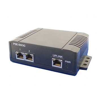 3-port Gigabit PoE Switch/Extender, 48V input, 802.3at PoE output, PSE-SW3G44DN