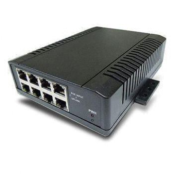 8-port PoE Switch with 10 to 57V DC Power Input and Output Maximum 2A Per Port