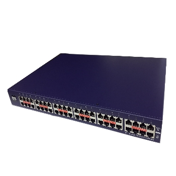 Rack mounted 24-port 24V 1A Gigabit PoE Injector, Non-802.3af Compliant, with surge protection, MIT-824G-24