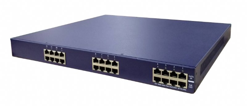 12-port Gigabit Passive PoE Injector 60W / port