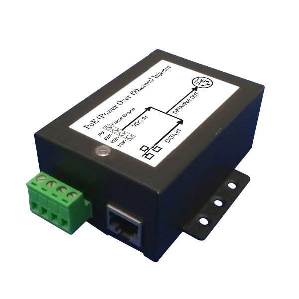 DC/DC Gigabit PoE Injector with 10-36V DC Input and 48V 0.35A Output, Metal case, -40C~+70C, MIT-69G-1248BDNMH