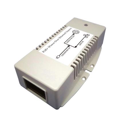 56V/625mA Gigabit PoE Injector com 56V DC, 625mA Output