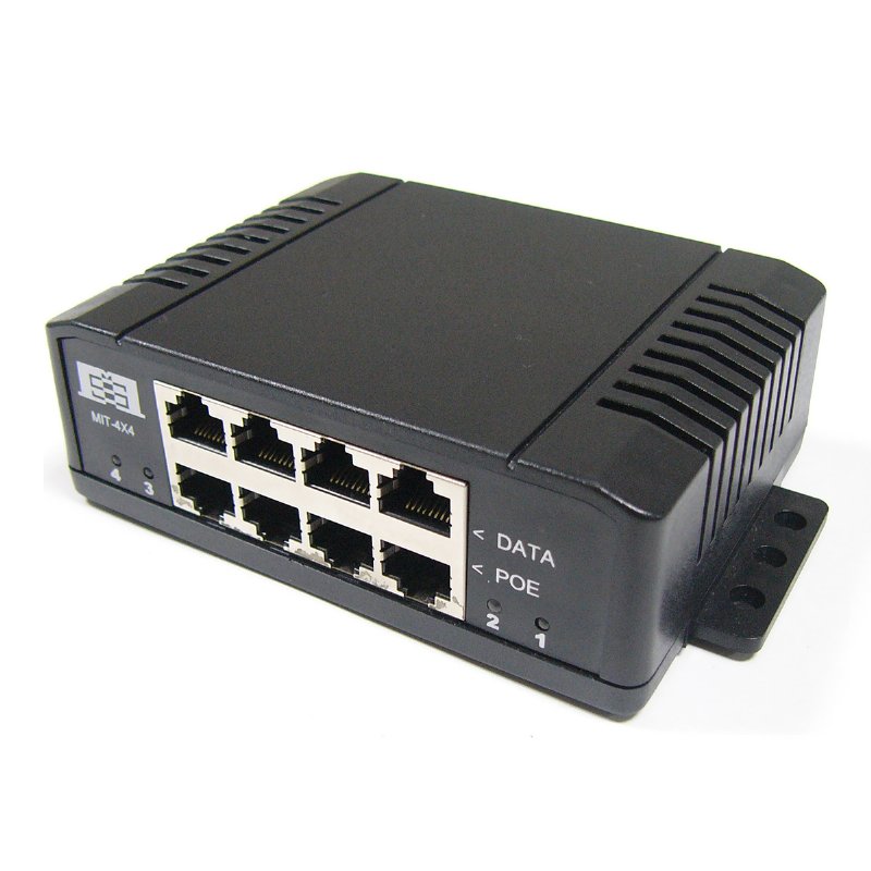 24VDC Input 70W Output High-power PoE Injector with Overload Protection