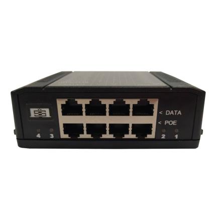 4 port Gigabit PoE Injector with Up to 4 Individual Output Voltage