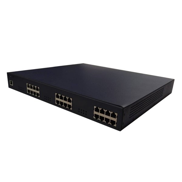 12-port Gigabit PoE Injector with Centralized Power Distribution, Compliant 802.3at as 35W/Port