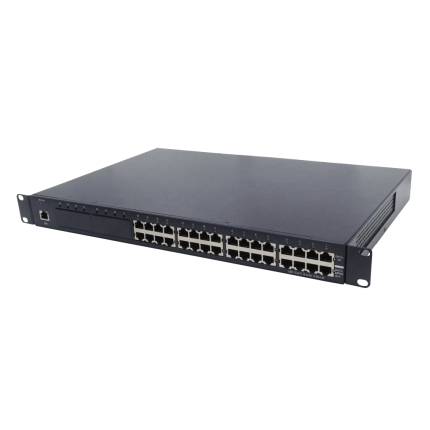 16-port Gigabit PoE Injector with Centralized Power Distribution, Compliant 802.3at as 35W/Port