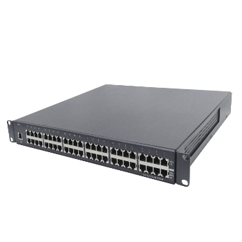 24-port Gigabit PoE Injector dengan Distribusi Daya Terpusat, Sesuai 802.3at sebagai 35W / Port