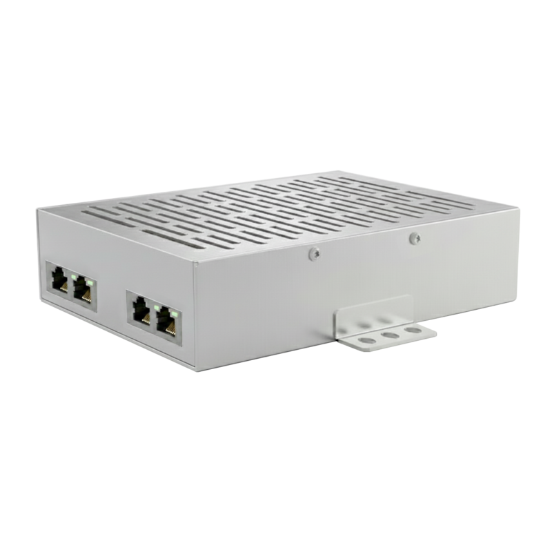 Injetor PoE de ultra alta velocidade AC/DC, 1G/5Gbps com saída de 56VDC 90W x2, compatível com 802.3bt.